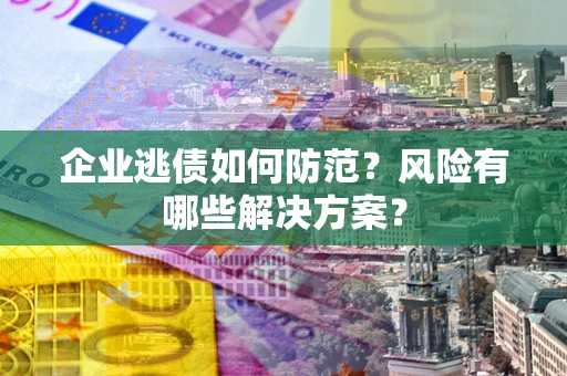 济南企业逃债如何防范？风险有哪些解决方案？