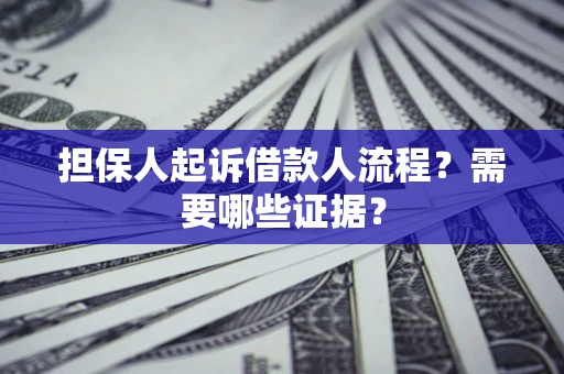 济南担保人起诉借款人流程？需要哪些证据？