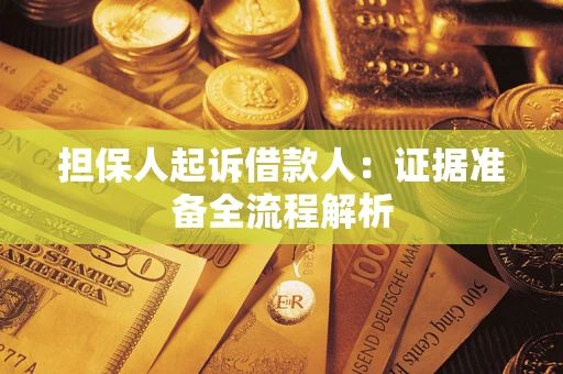 济南担保人起诉借款人：证据准备全流程解析